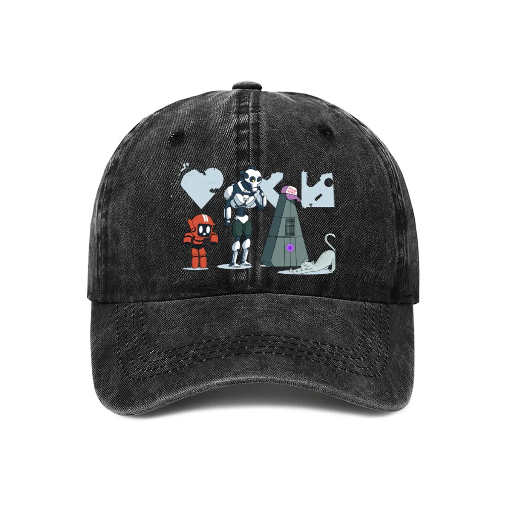 

Love Death And Robot Multicolor Hat Peaked Women's Cap Essential Personalized Visor Protection Hats