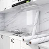 Wall Adhesive Wallpaper Width 80cm Waterproof Oil Proof Foil Marble Decor Sticker Kitchen Bathroom Renovation Decorative Paper 1