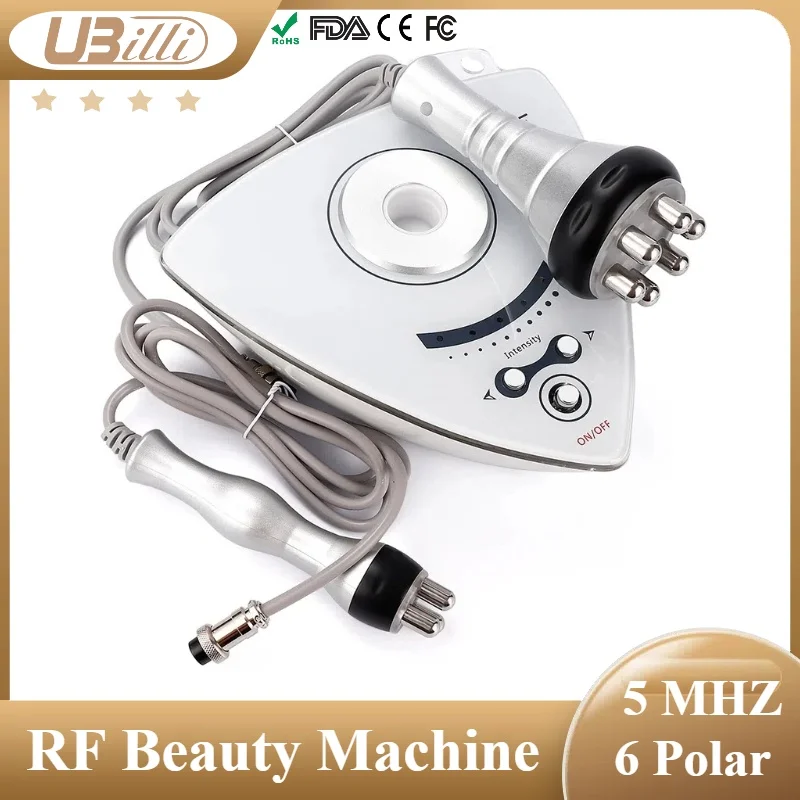 

RF Beauty Machine Body Face Massager Wrinkle Removal AntiAging Device Radio Frequency Facial Lifting 6 Polar 5MHz Skin Care