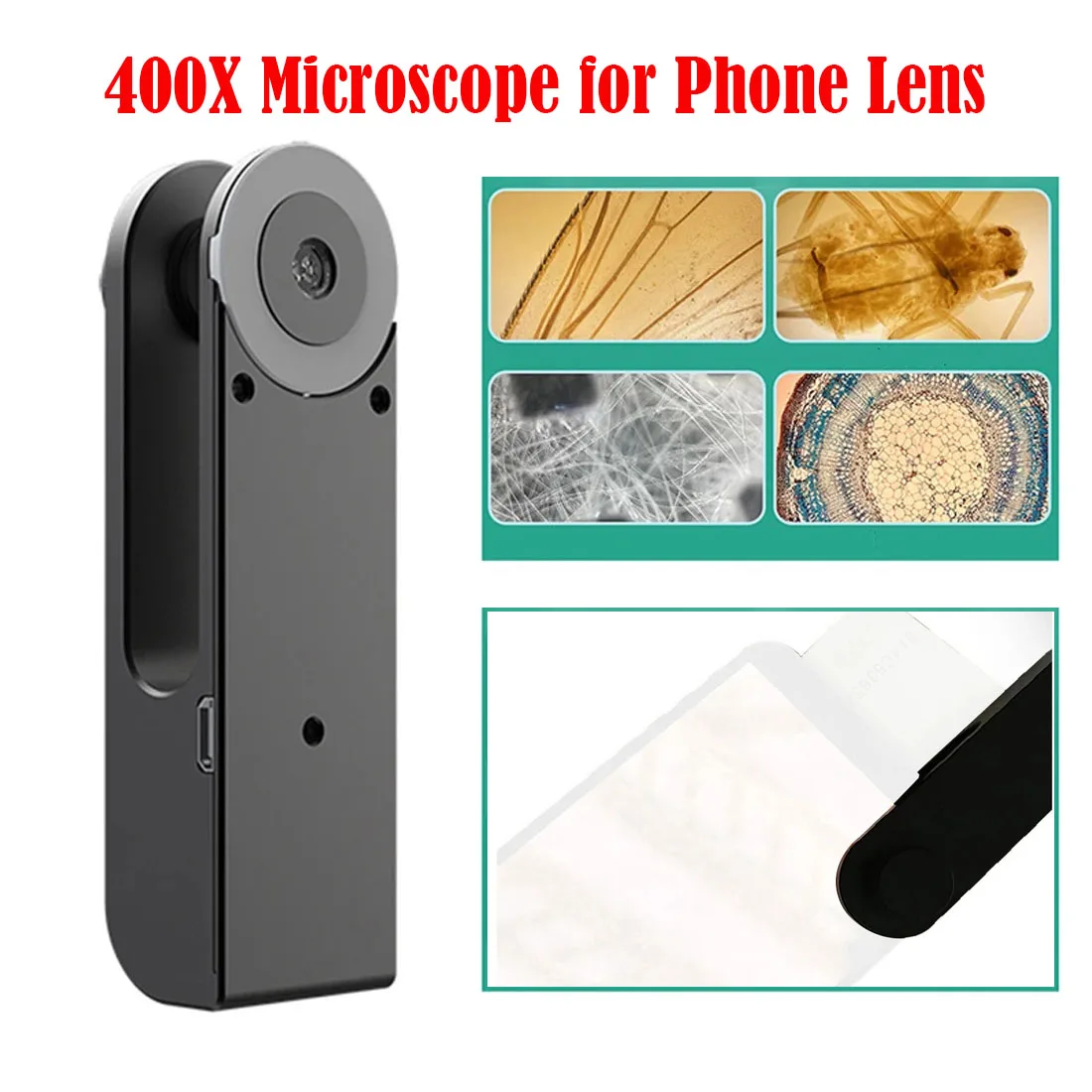 Universal400xMicroscopeIphoneMicroscopeLensPortablephoneLens