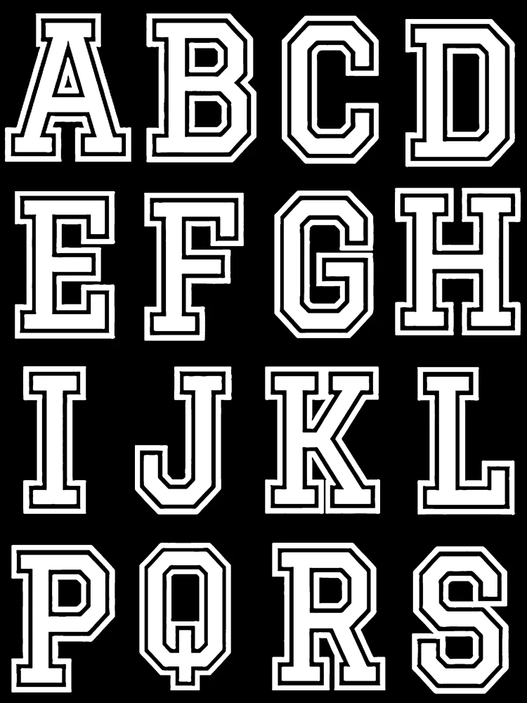 Heat Transfer Stickers White 26 letters thermal stickers for clothes small size patch DIY stripes appliques Heat Transfer Stickers Clothing Patches