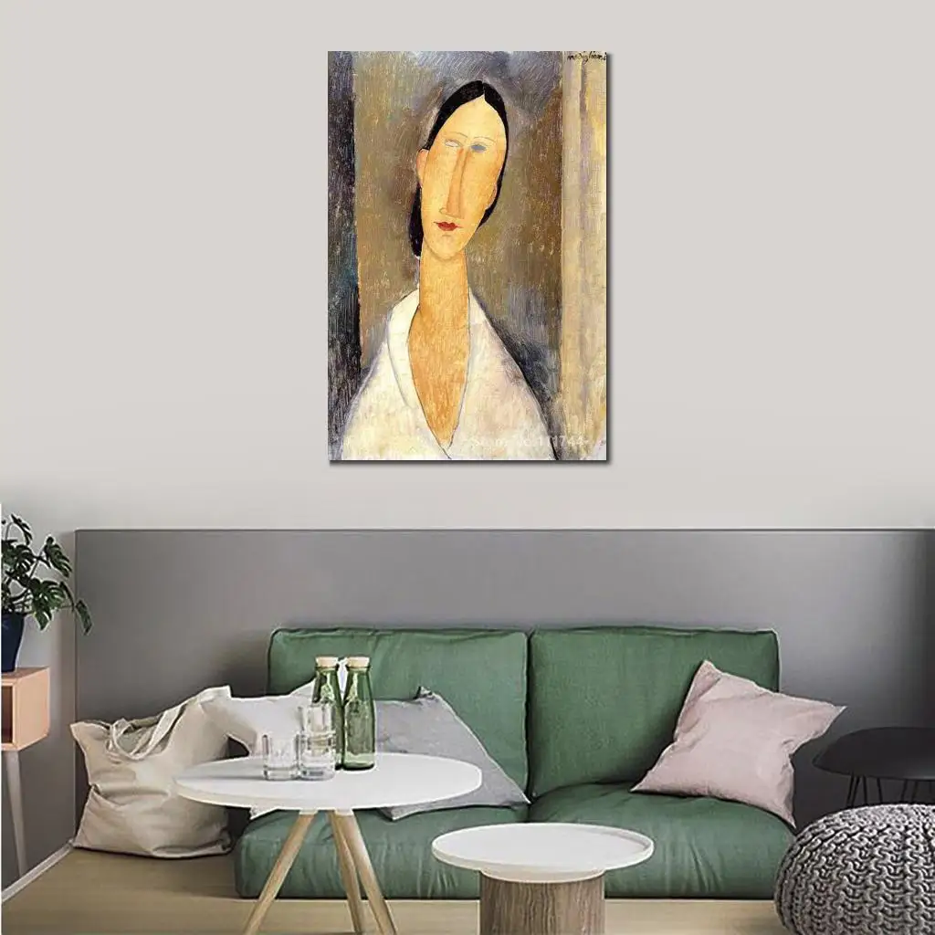 

Office Wall Decor Hanka Zborowska Amedeo Modigliani Artwork Hand Painted High Quality