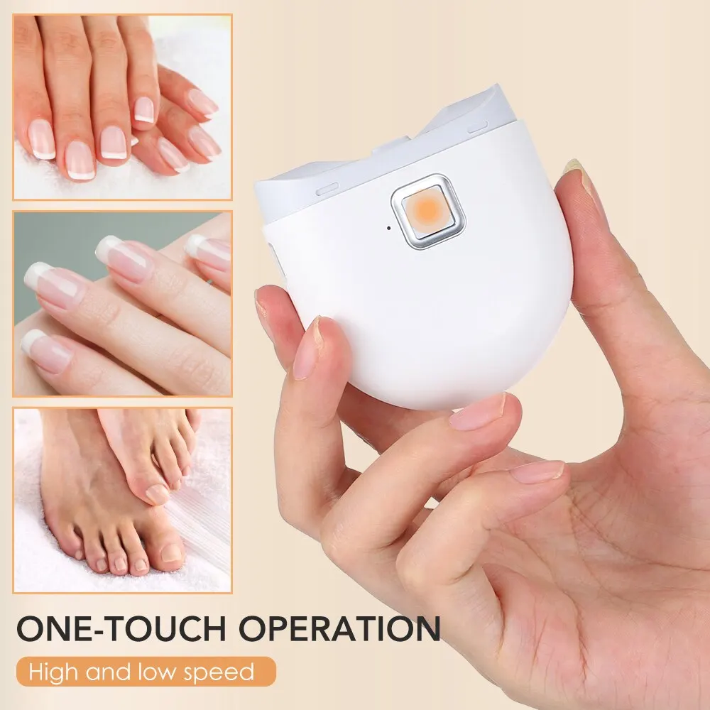 Electric Nail Clipper Auxiliary Lighting Automatic Nail Grinder Children Adult Portable Mini Manicure Tools