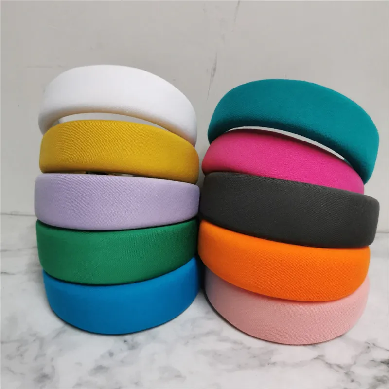 Ivyu Fasce Imbottite Per Capelli Donna (3 Pezzi): Morbide E Gonfie, Colori Nero, Bianco E Rosa. Cerchietti Moda Confortevoli