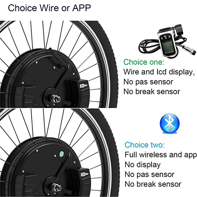 iMotor 3.0 Electric Bicycle Conversion Kit 36V 350W App Display Ebike 40KM/H Max Speed Electric Bike Conversion Kit 7.2AH Speed