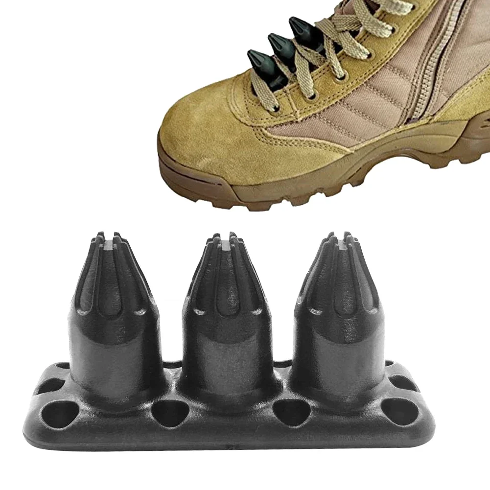 2PCS Tactical Self-defense Buckle Boot Studs Protection Security Spike Boot Nail Wushu Boot Nail Survival Tool
