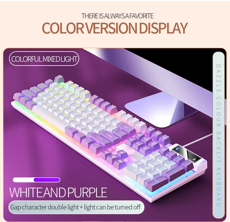 teclado cor correspondência backlit mecânica sentir computador