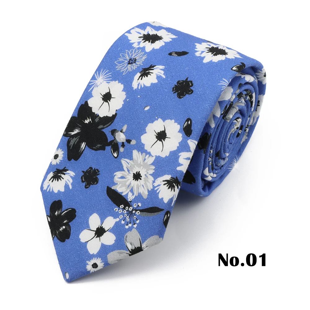 Frühling Neue 7 cm Künstlerische männer frauen Klassische Floral Baumwolle Krawatte Elegante Schöne Blumen Krawatte Hochzeit Party Zubehör geschenk – Detail 1