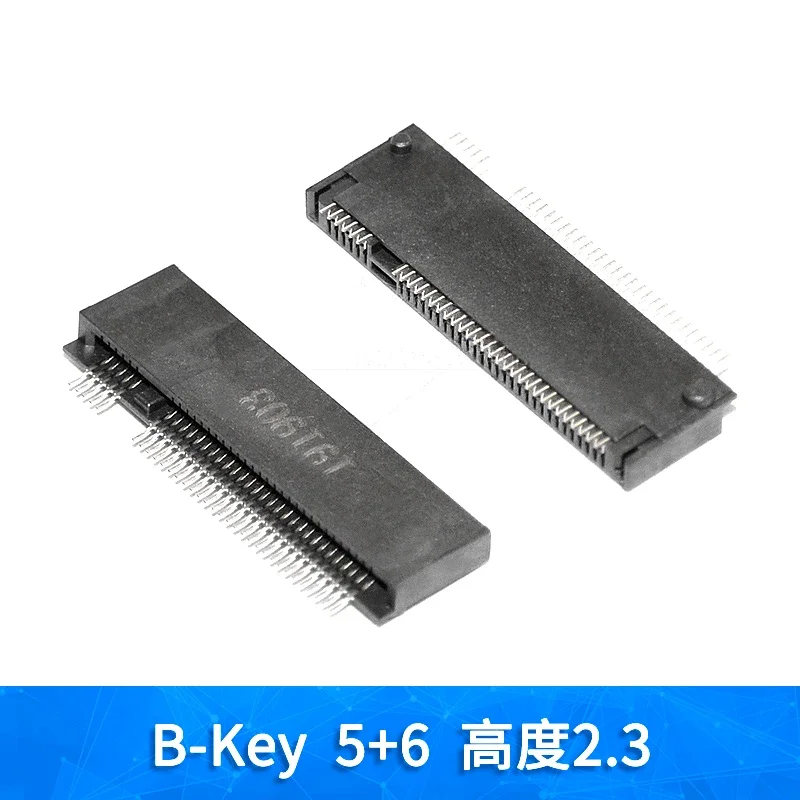 M.2 Connector 67P A E M KEY NGFF Interface Socket for SSD 2pcs wire connectors pcb connectors