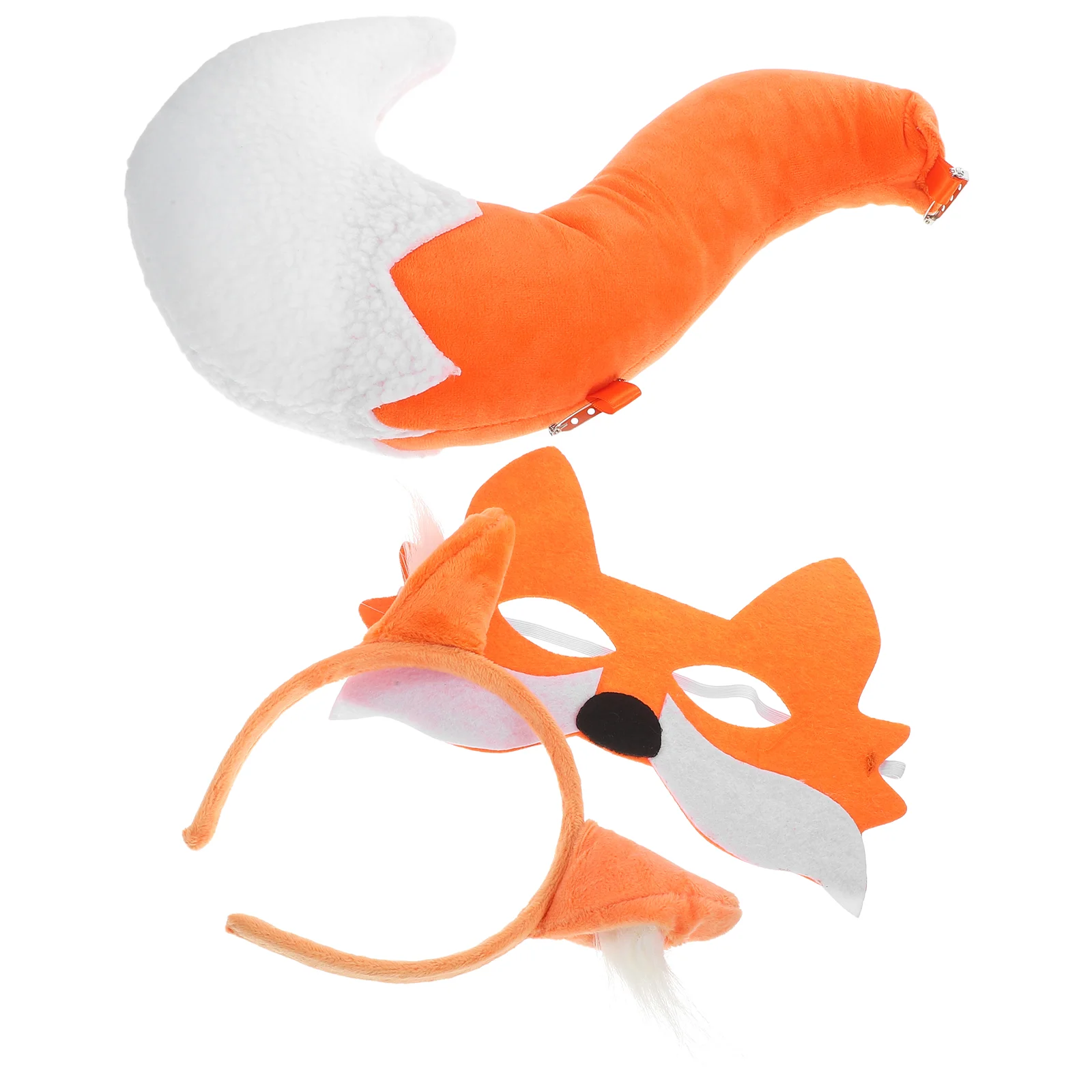 Half Face Mask Game Cosplay Props Cosplay Costumes Tail Outfit Fox Accessories Animal Ear Non-woven Fabric Mask Decor