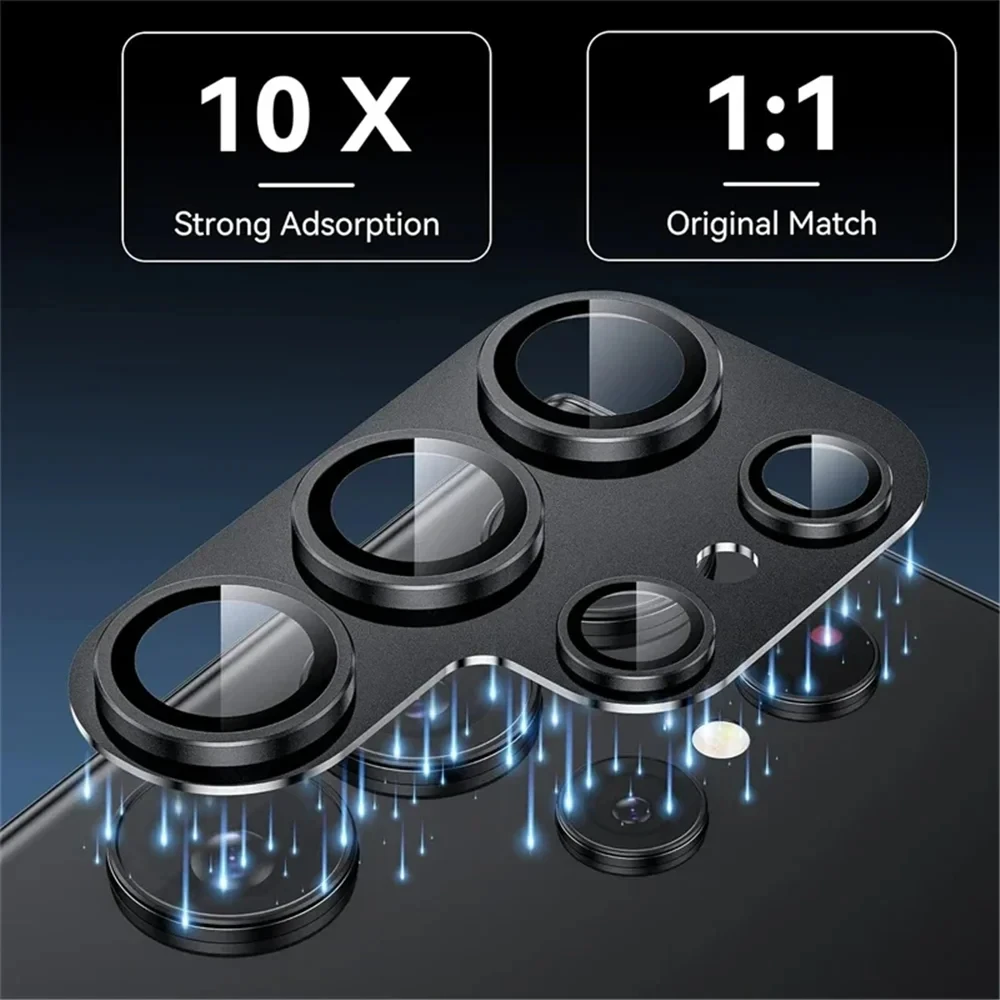8K HD Metal Camera Lens Protection Glass Cover - Tempered Glass Phone Accessory