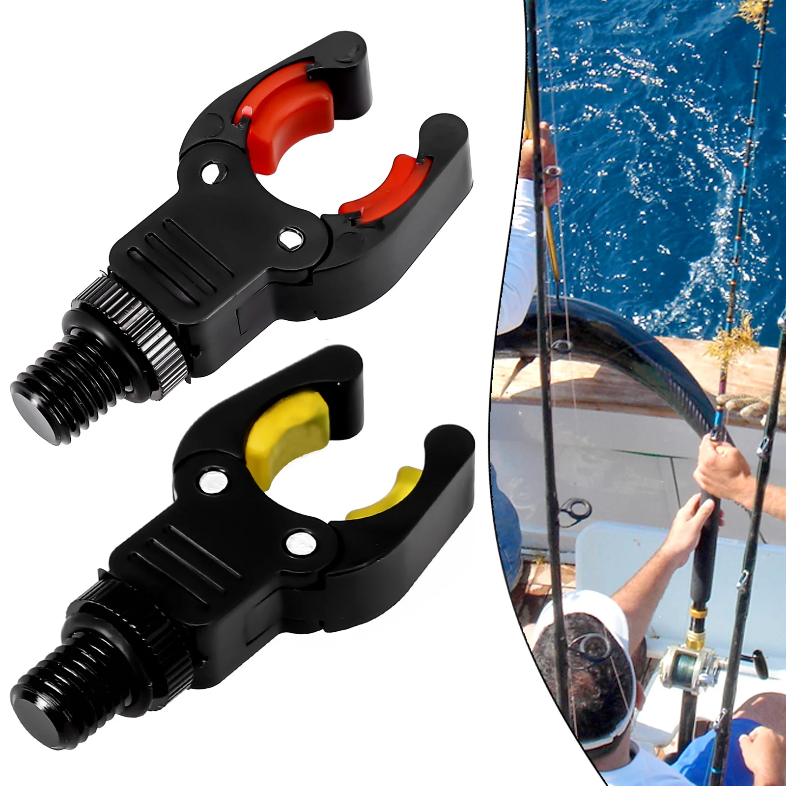 1pc Fishing Rod Rest Head Carp Fishing Tackle Rod Holder Butt Rests Head  Pole Gripper 3/8 Thread Fishing Accessories