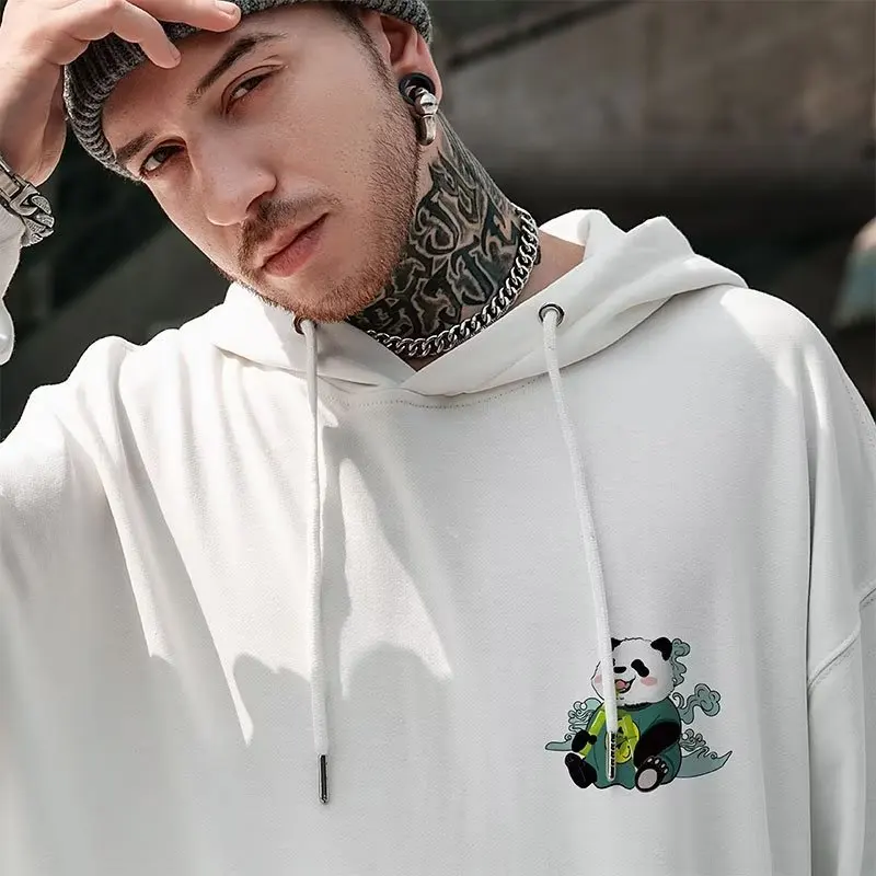 Hooded Sweater Men's Trendy Brand Large Size M-8XL Men's Autumn And Winter Style Plush And Thick Fat Hip-hop Pullover Jacket