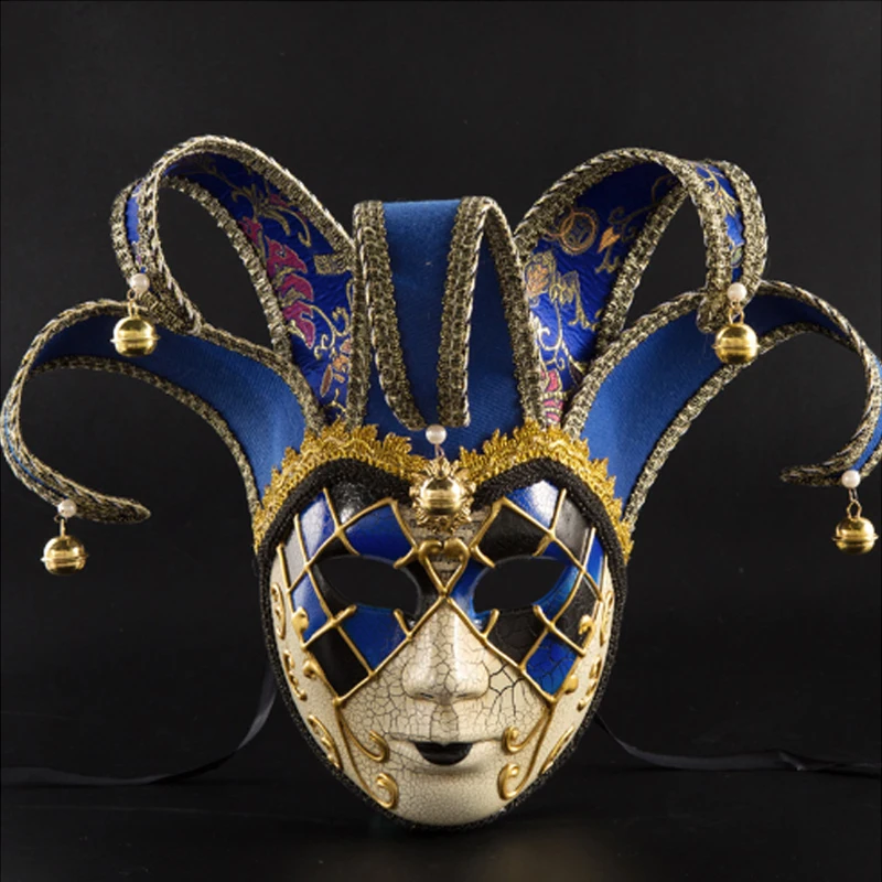 

Mask Women's Plastic Clown Shape Crack Texture Matching Personality Funny Suitable for Masquerade Performance Party Accessories