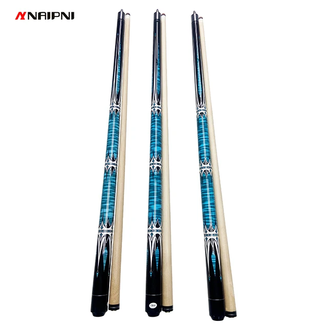 

Factory Price Maple Wood 1/2 Jointed 57 inch 12-13mm Tip Billiard Pool Cue Stick