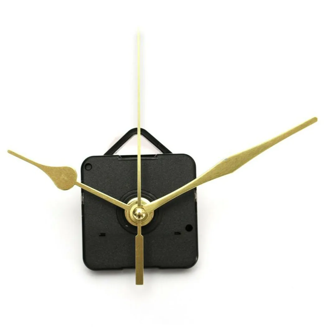 Gold Hands Long Hands DIY Quartz Clock Movement Spindle Mechanism Repair Kit Clock Movement Repairing Making