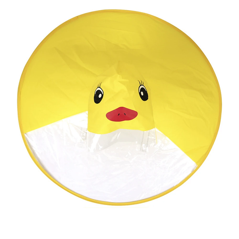 Description Picture 2 of itemCreative Children's Yellow Duck UFO Raincoat Cute Rain Cover UFO Boys And Girls with Hat Raincoat Windproof Poncho Rain Gear