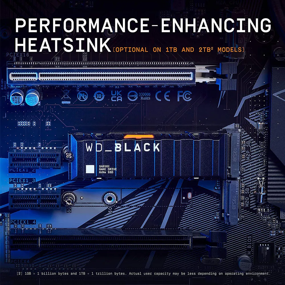 WD BLACK NVMe  ̹ ָ Ʈ ̺, 濭 , 1TB, 2TB, 4TB SSD, ÷̼̽ 5 Gen4 PCIe M.2 2280 ۵, SN850X