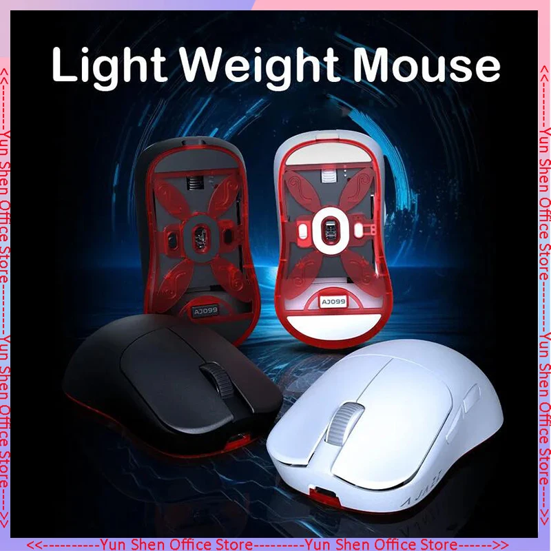 

New Ajazz Aj099 Wireless 2.4ghz Wired Gaming Mouse Paw3311 For Gaming Laptop Pc Optical Mice 12000dpi Max 500mah Gift