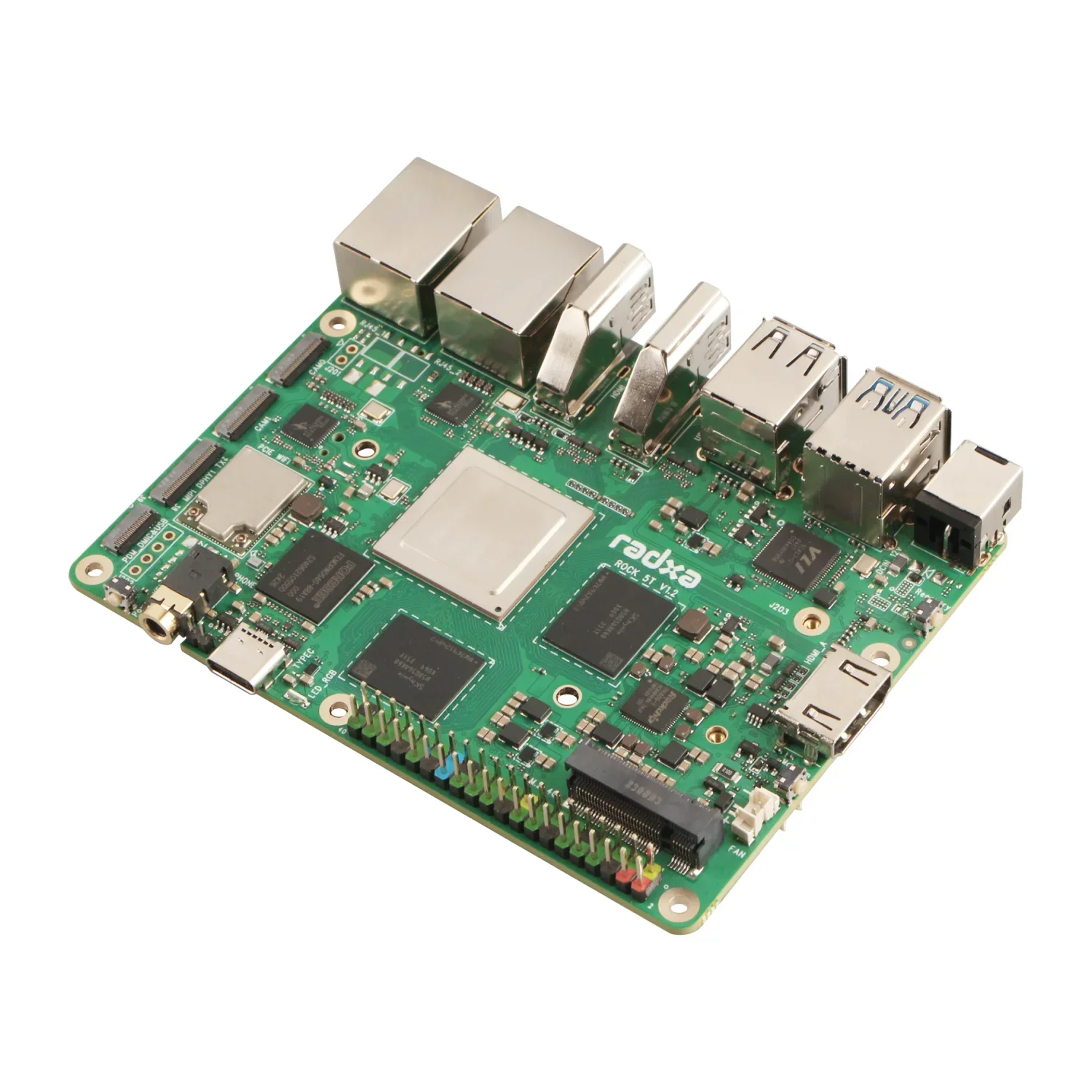 AvaCoreRadxa ROCK 5T RK3588 8코어 CPU 8K HDMI, LPDDR5 RAM, 산업용/소비자용 WiFi 6