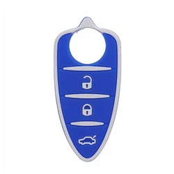 Multicolor 3 - Button Car Remote Key Shell Pad - Stylish Accessories (Deep Blue)