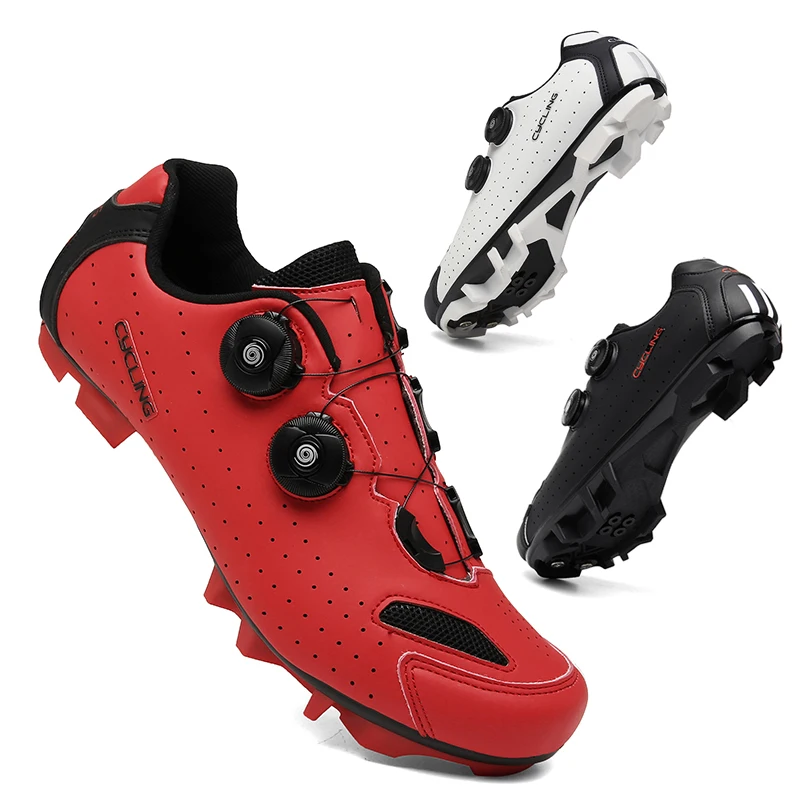 Cycling Sneaker MTB Men Sports Dirt Bike Shoes SPD Pedal Mountain Bicycle Footwear Speed Racing Man Flat Off Road Cycling Shoes