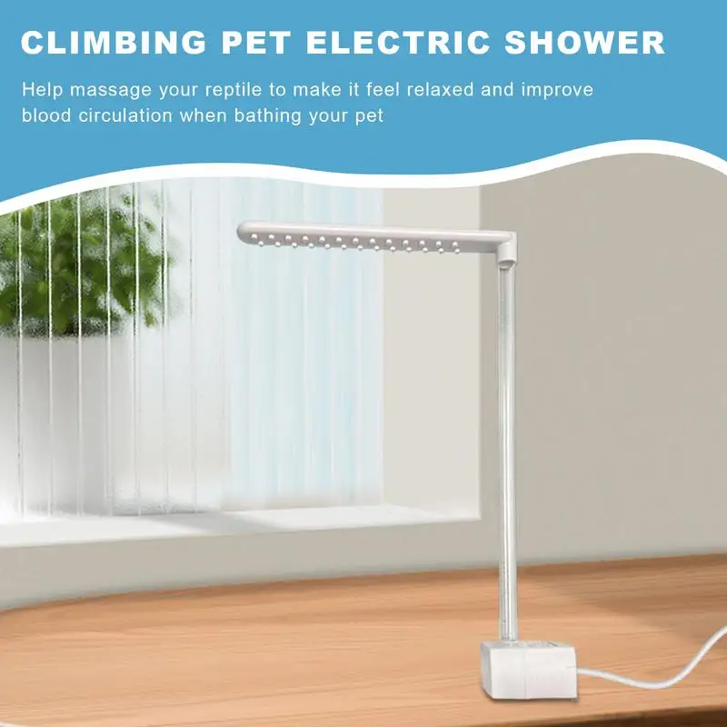 Bearded Dragon Bath Set Shower Head Water Pump Bath Supplies Pet Supplies Electric 360 Rotation Showerhead For Small Animals