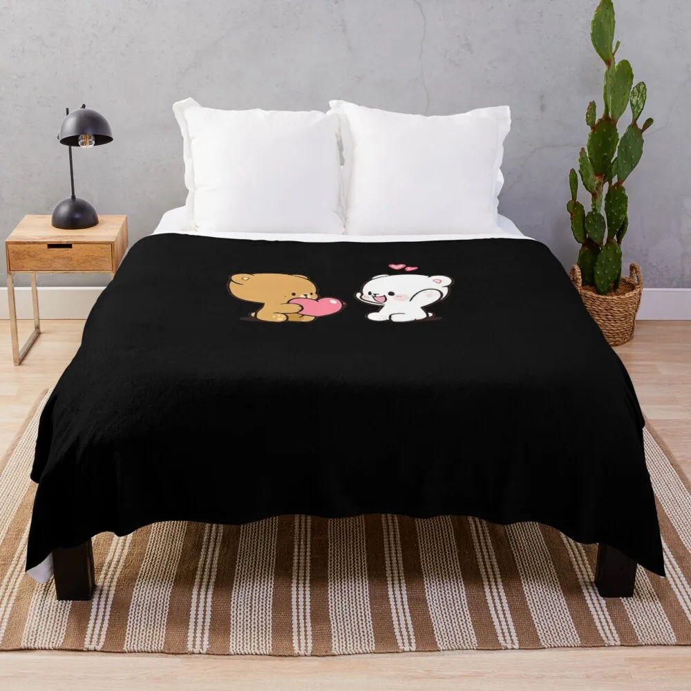

cute milk mochaThrow Blanket Bed covers Decorative Bed Blankets Personalized Gift