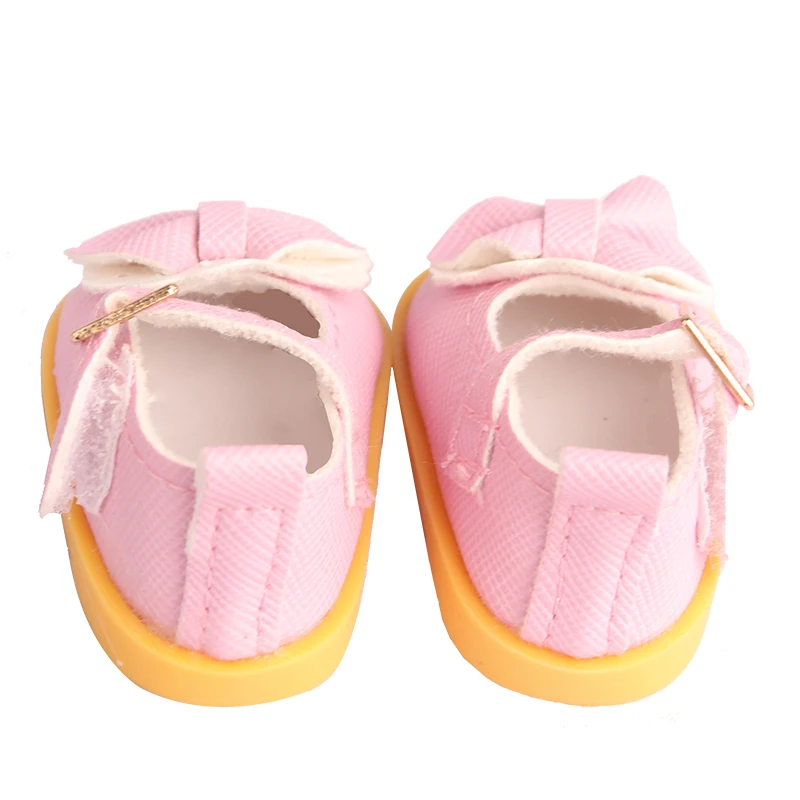 1/6 Cute 5.5cm PU Leather Bow Doll Shoes Boots For 14" American& EXO Doll Mini Shoes Accessories For 32-33 Russia DIY Doll TOY