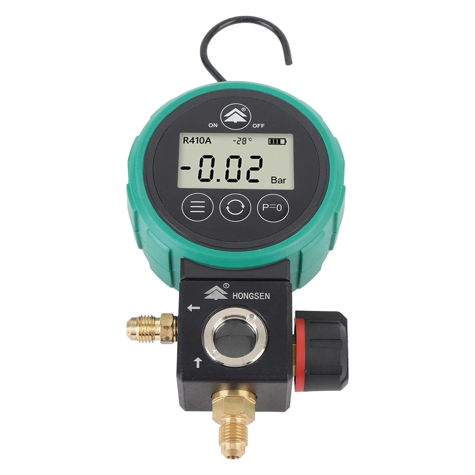 Digital HVAC Gauge HVAC Vacuum Gauge Tester Timed Shutdown Ergonomic Hand Wheel High Accuracy Sensor for Refrigerating Fluid