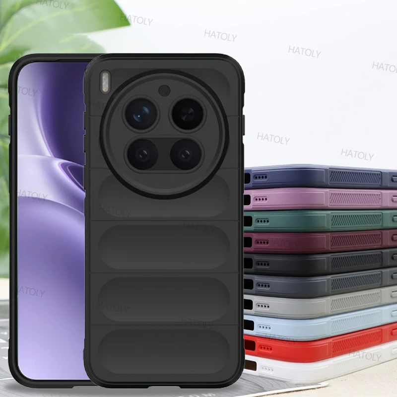 ل فيفو X300 برو حافظة فيفو X300 X300 برو غطاء الوفير بولي يوريثان المضادة للانزلاق سيليكون للصدمات الغطاء الخلفي الواقي ل فيفو X300 برو