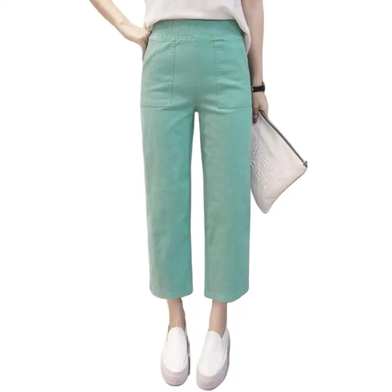 Pantaloni A Gamba Larga A Vita Alta Da Donna, Pantaloni Da Ufficio Di Marca Di Moda, Pantaloni Estivi In Lino Di Cotone Dritto Pantaloni Rosa Donna