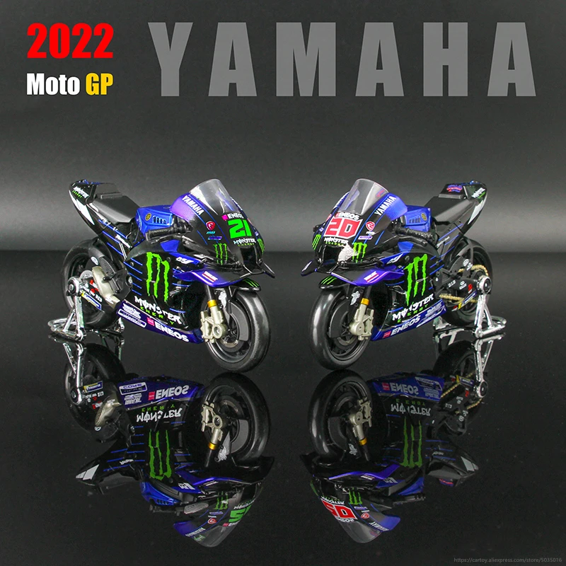 Moto miniature 1/18e Yamaha YZR-M1 Factory Racing (2022) Quartararo 20