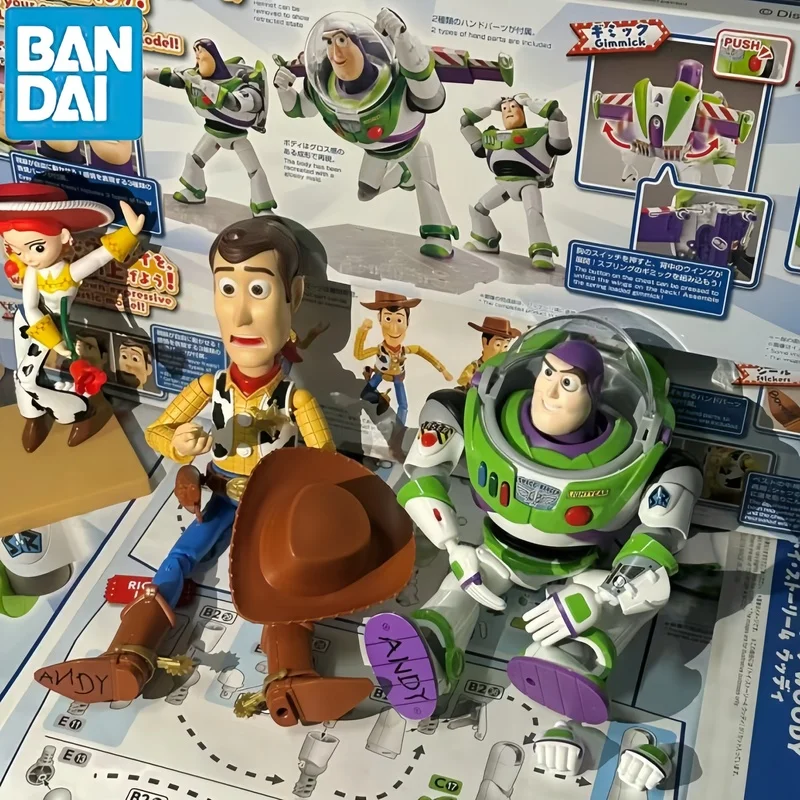 Bandai Figure-Rise Standard Toy Story Woody Buzz Lightyear Action Figure Model Kit Assembly Model Toys Collection Regali Di Compleanno
