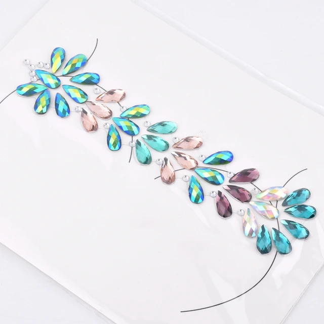 Forehead Headpiece Sticker Hair Jewels Glitter Face Body Gems Rhinestone  Festival Shiny Hair Temporary Tattoo Stickers From Cat11cat, $1.21