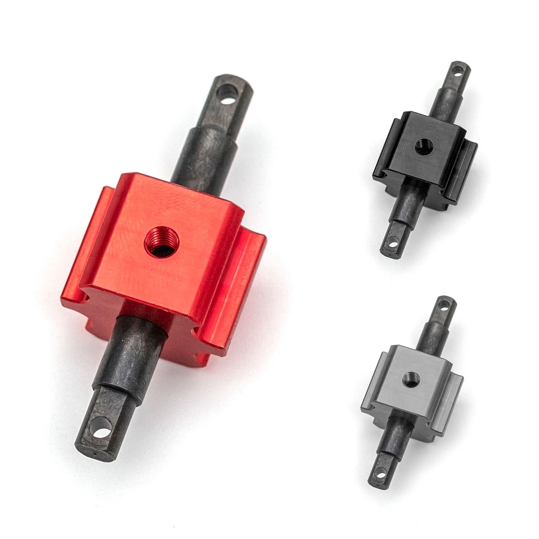 Vgoohobby Aluminum RC Differential Locker Spool 4x4 Diff Locker Mounts Compatible With 1/10 Traxxas Slash 4X4 Rustler 4X4 Stampede 4X4 Hoss VXL 4X4 RC