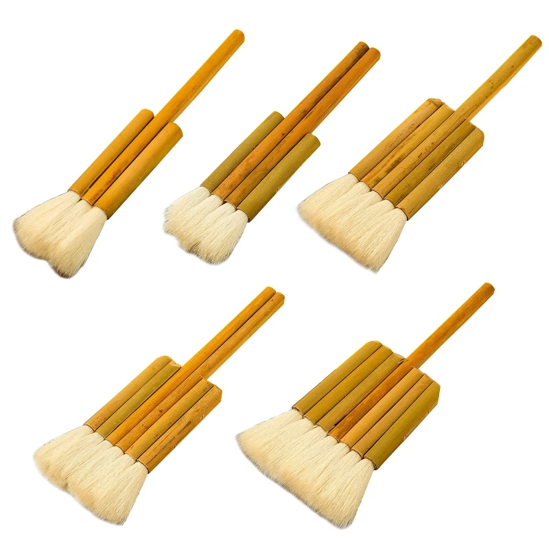 

Hake Art Paintbrushes Hake Blender Paint Brush Applicator Goat Hair Drawing Brush 3/4/5/6/7 Tubes for Ceramic Watercolor P9JD
