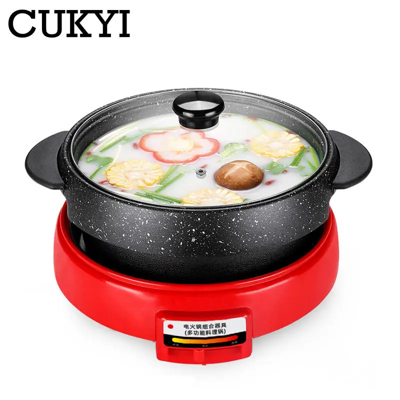Hotpot Barbecue Pan 2 in 1 Multicooker Maifan Stone Grill Machine  Multifunctional Generic Heating Base Detachable Washable Pot 3
