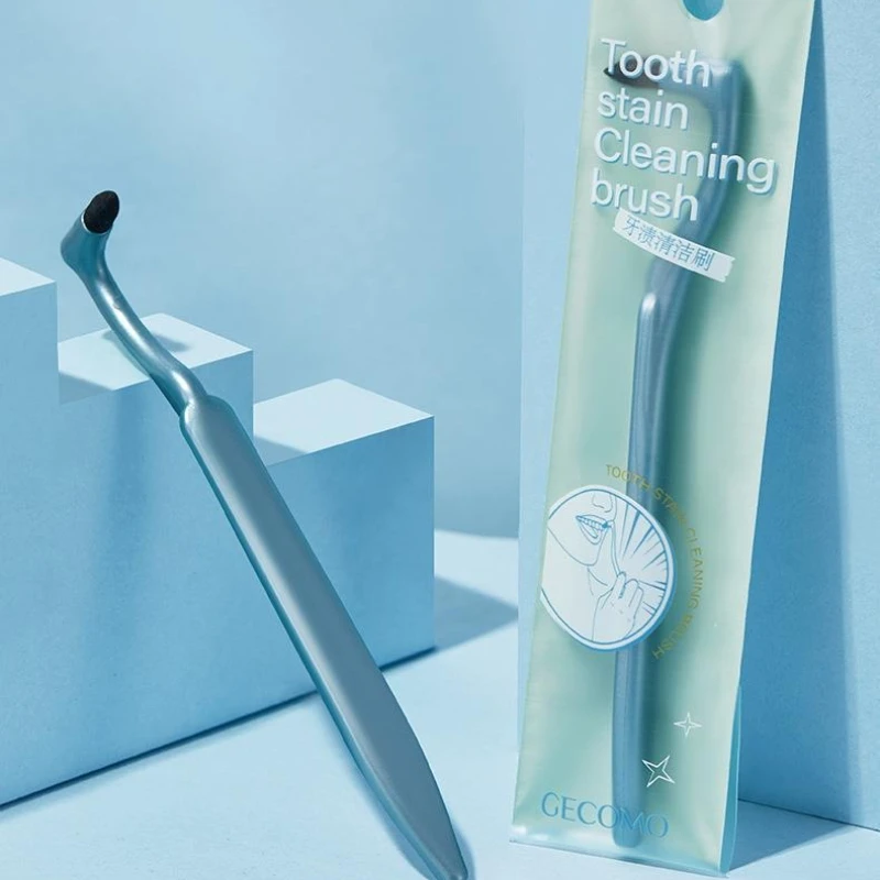 노란색 치아 먼지 플라크 제거 수동 치아 얼룩 청소 브러시 ??내구성이 뛰어나고 치아에 해를 끼치 지 않습니다 구강 청소 및 관리