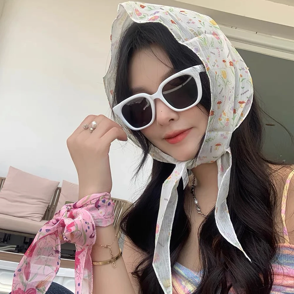 Women Headbands Floral Head Bands Girls Summer Thin Breathable Turban Bandana Hairband Fashion Hair Accessories Headdress