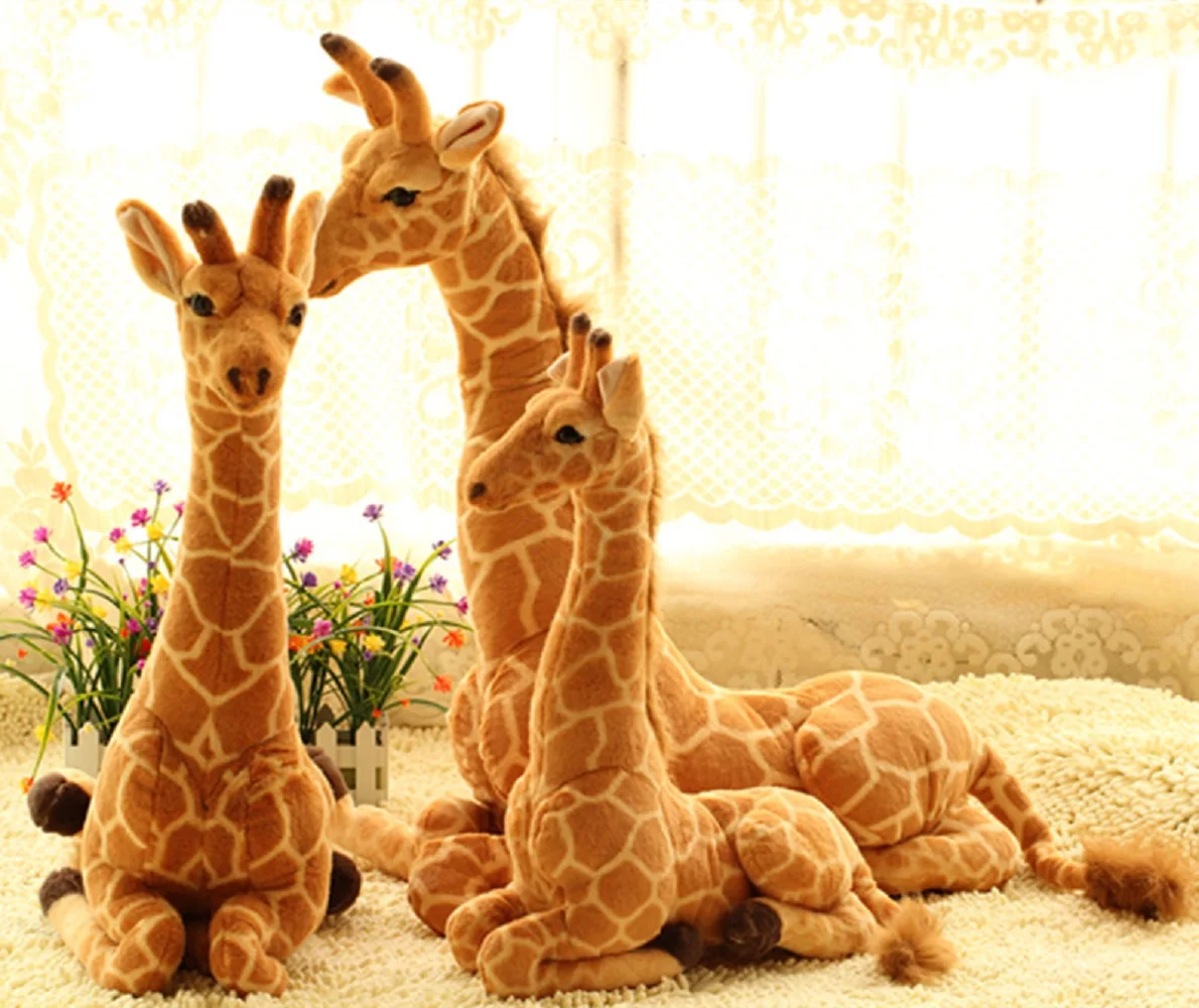 

lovely sitting plush simulation giraffe toy big new creative giraffe doll birthday gift about 85cm