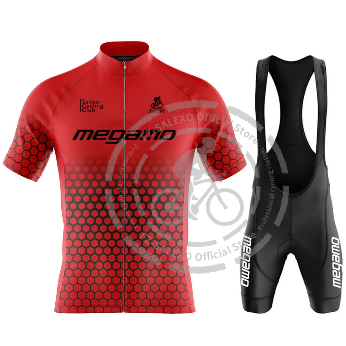 Megamo Team Cycling Jersey Set Men Racing Bicycle Clothing Short Sleeve Mountain Bike Clothes Wear Ropa Maillot Ciclismo