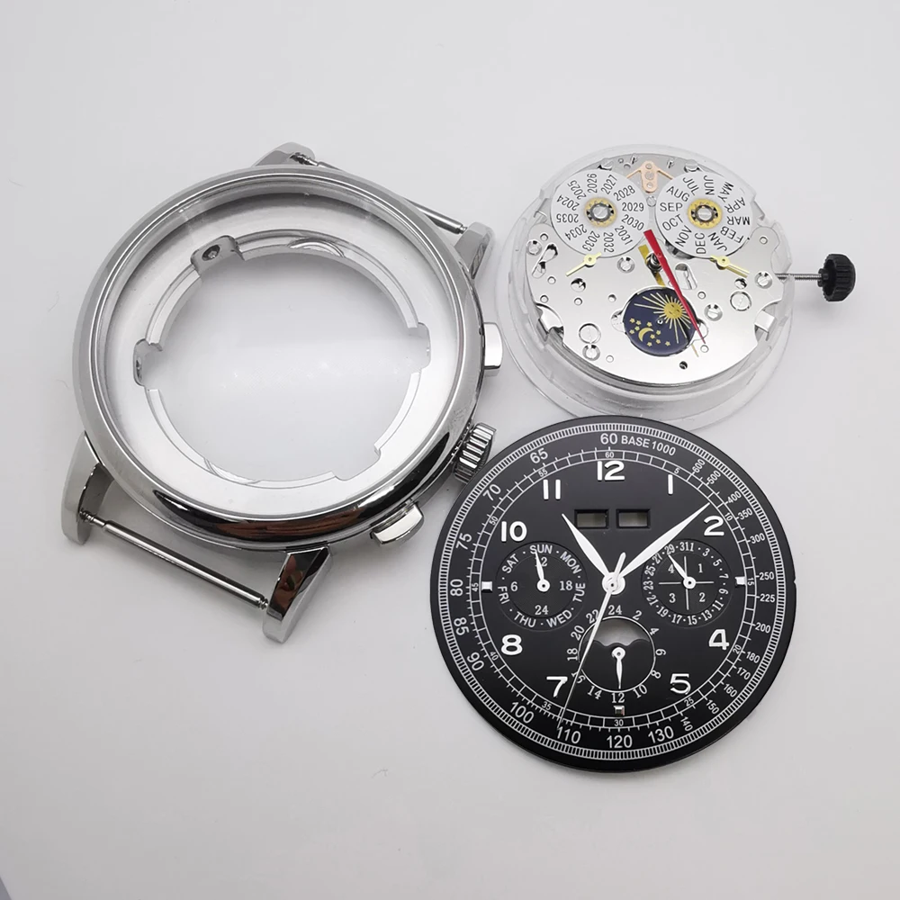 Stainless Steel Watch Case with Dial and Hands - Premium Watch Accessories