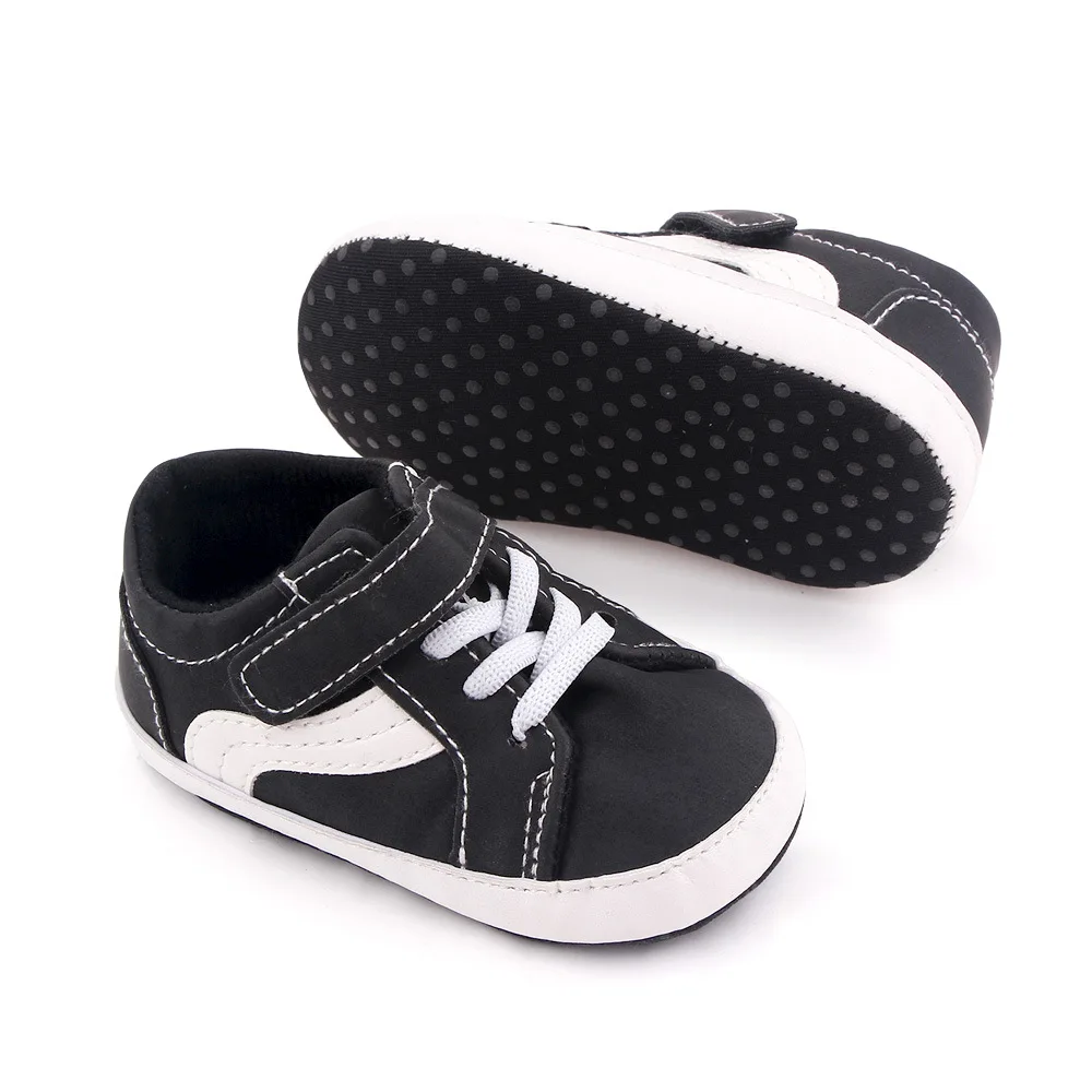 New Baby Shoes Canvas Sports Classic Stripes First Walkers Sneakers Shoes Sole Soft Non-slip Baby Boys Girls Casual Shoes 3