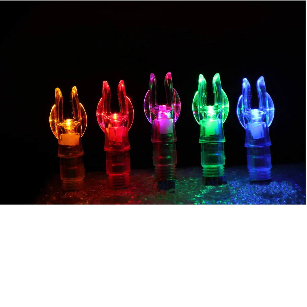 

New Luminous Lamp Replaceable Battery 3pcs Hunting Shooting Fit 6.2mm Arrow Shaft Lighted Bow LED Glowing Arrow Nock Tail