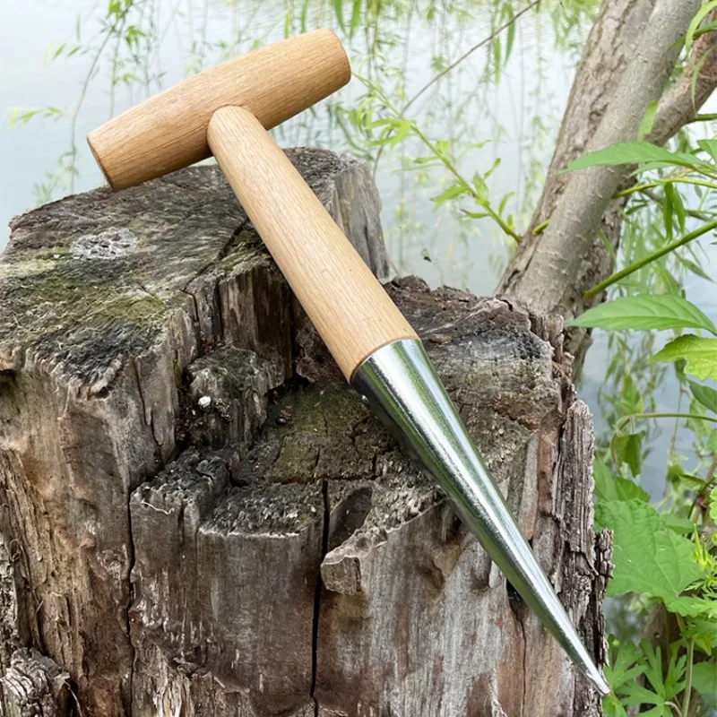 Hand Dibber Handheld Planting Tool T-Handle Garden Dibber For Garden Seed Dibbler Planter Tool Seed Dispenser For Digging Planting Small Seeds
