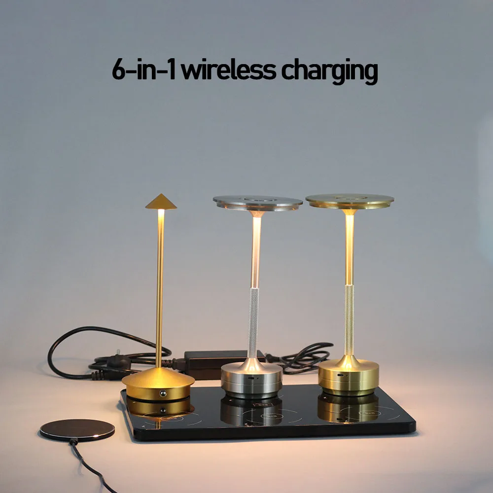 Hotel Rechargeable Table Lamp Creative Dining Touch Led Bar Coffee Pina pro Table Lamp Lampada Da Tavolo Decorative Desk Lamp 5