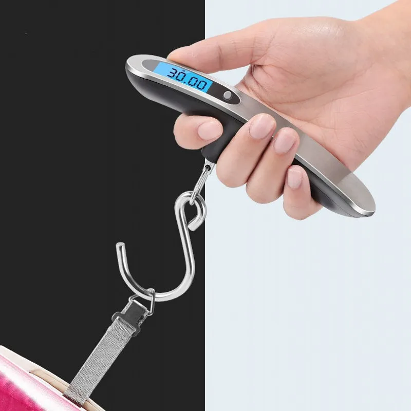 

50kg stainless steel luggage scale portable portable electronic express fishing and shopping package scale Kitchen accessories