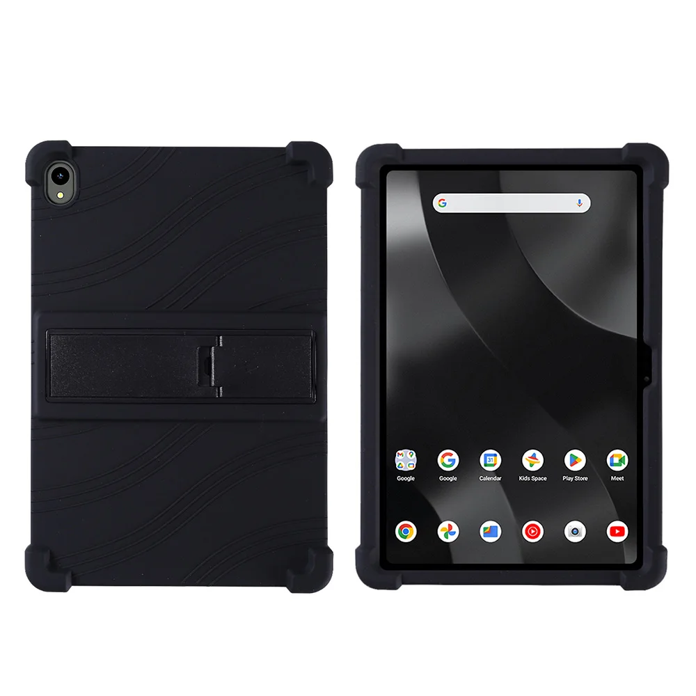 Soft Silicone Adjustable Stand Cover for 12.1 Inch Tablets - Lightweight and Kid-Friendly