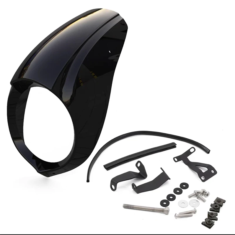 For Benda dark flag 500 BD 500 bd500 HeiQi500 Motorcycle Round ABS Plastic Screen Headlight Fairing Windshield Cover